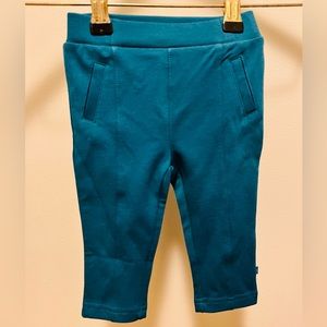 Green baby pants with a tailored look NWOT